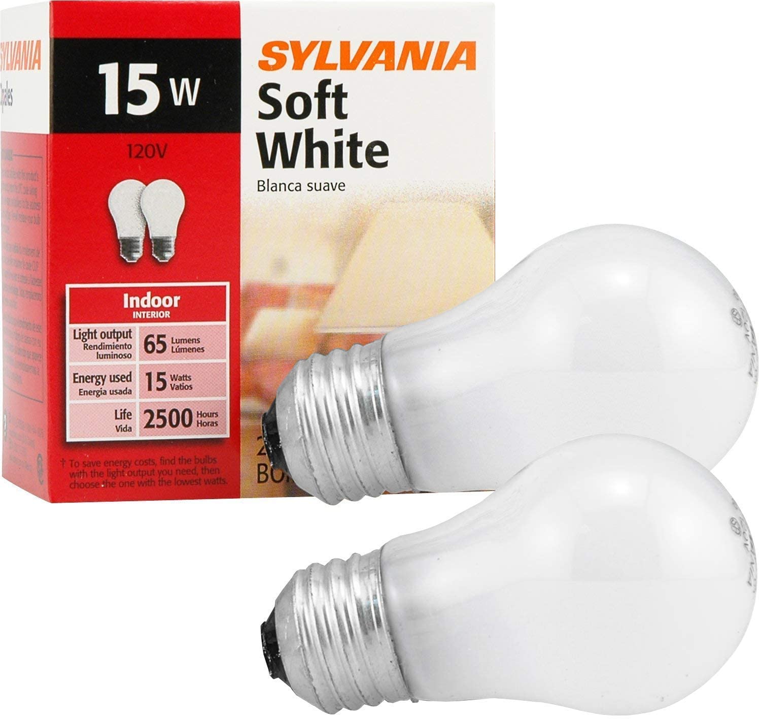 15 watt incandescent bulb